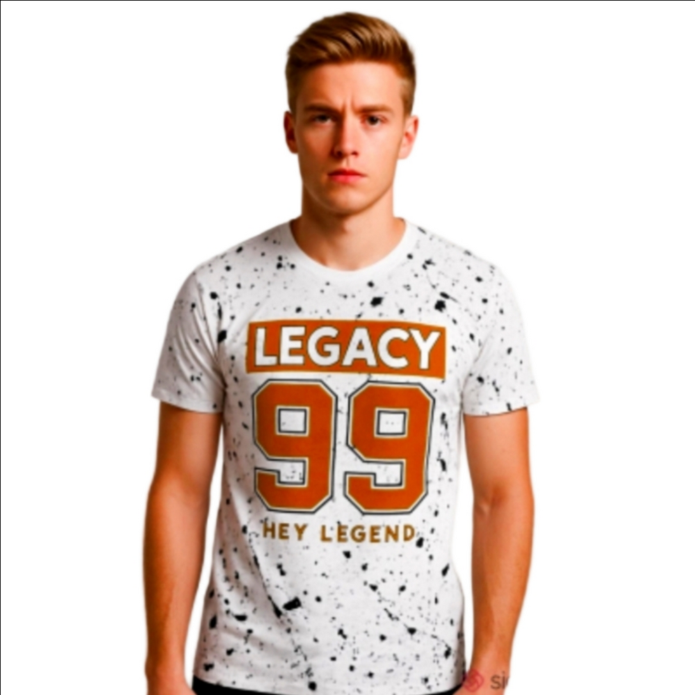 Rebel Minds vintage Graphic shirt Legacy 99 The Legend Gold Foil Metallic Unisex